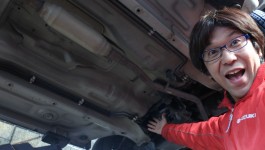 日産モコ　車体下チェック